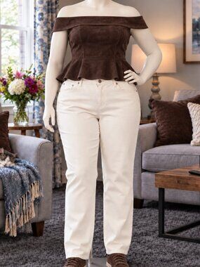 Terra & Sky Women’s Plus Size 18W High Rise Straight Leg Jeans NWT